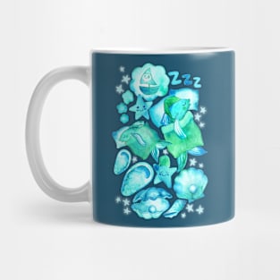 Fin-tastical Dreams on an Ocean Bed Mug